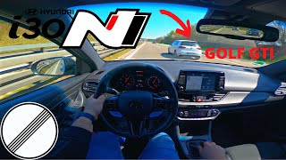 Hyundai i30N Performance(275HP)-Pov Drive on German Autobahn|Custom Exhaust|Bodykit|