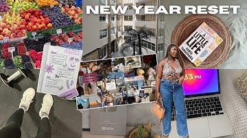 NEW YEAR RESET | GETTING MY LIFE TOGETHER FOR 2023 (&how you can too) | reset +vision  board +goals.