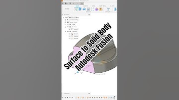 Surface to Solid Body in Autodesk Fusion