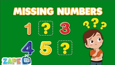 🎶 Missing Numbers Song for Kids | Fun Counting Practice 🎶 | Zape Tv | Kids Song