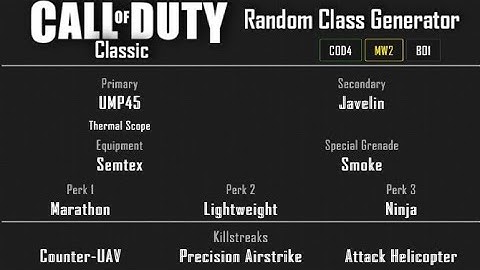 MW2 - Skidrow Free-For-All (30-15) Random Class Generator #42 [2020]