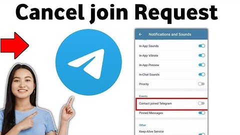 How to Cancel join request in telegram 2025