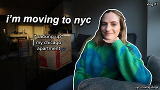 moving to nyc vlog 01. packing my chicago apartment, chatty & emotional vlog, & saying goodbye