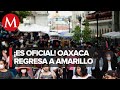 Oaxaca retrocede a semáforo amarillo por aumento de contagios de covid-19