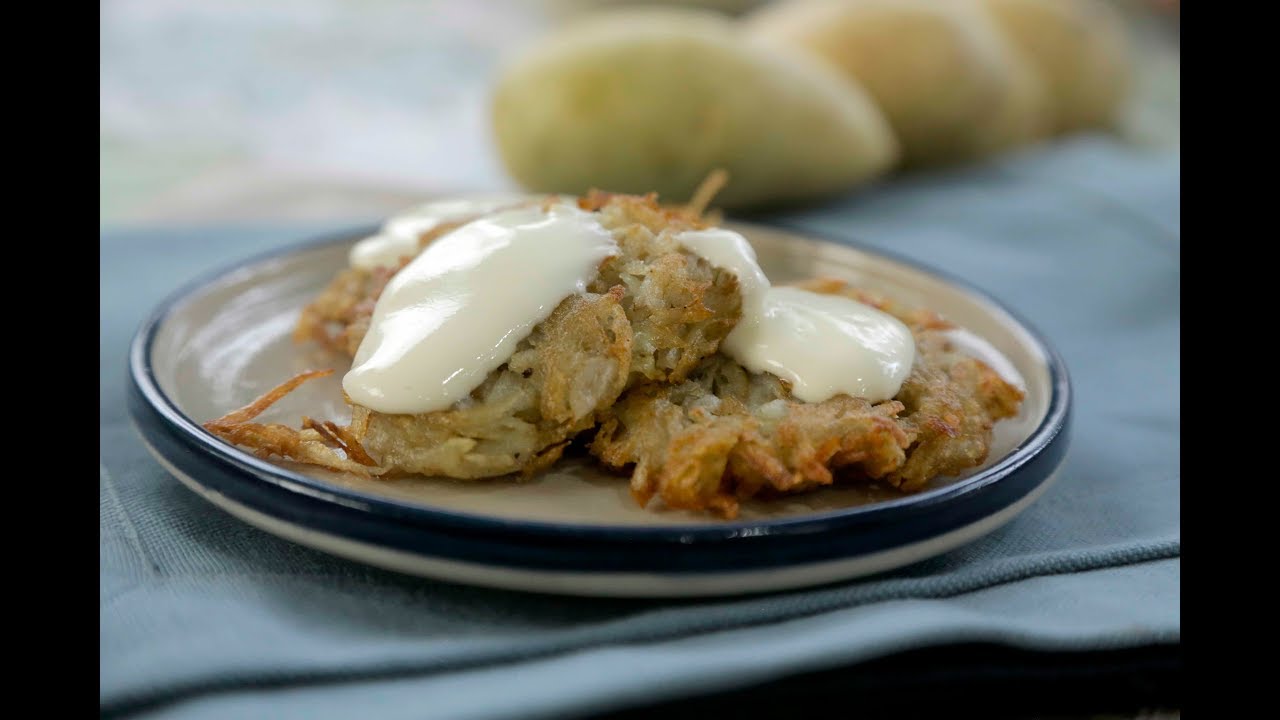 cocina saludable cursos bogota Latkes o pancakes de papa