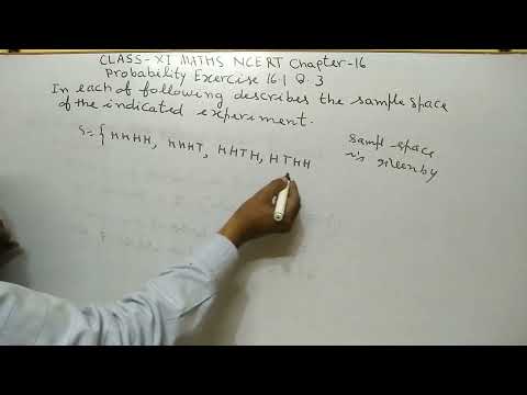 Class XI Maths NCERT Chapter 16 Probability Exercise 16•1 Q.3 - YouTube