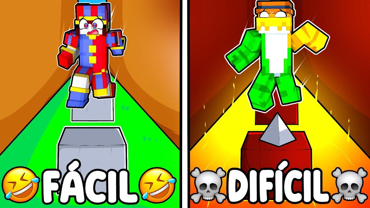 Noob vs Pro! Circo Digital no PARKOUR do Minecraft