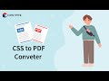 CSS to PDF Converter — Fast, Free &amp; Accurate Online Conversion with Convertez