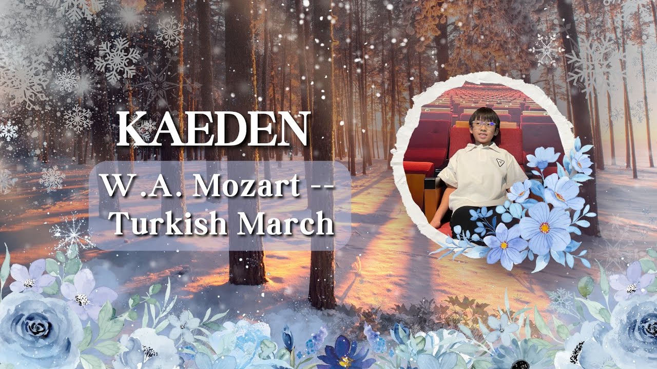 Winter Recital 2026 #10 Kaeden -- Turkish March (Mozart)
