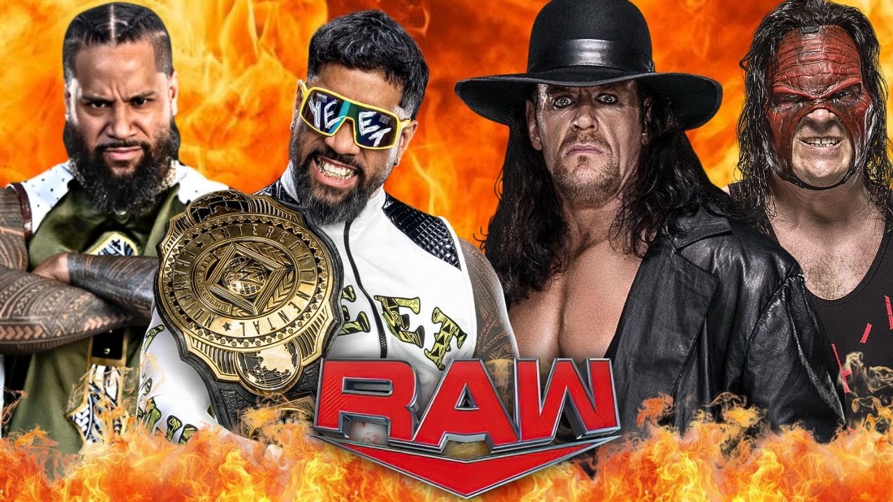 Jey Uso & Jimmy Uso vs Undertaker & Kane (Brothers of Destruction) WWE Raw Netflix - FULL MATCH