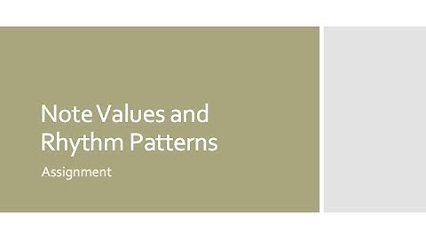 Note Values and Rhythm Patterns, Lesson 2 Practice for Grades 3-5
