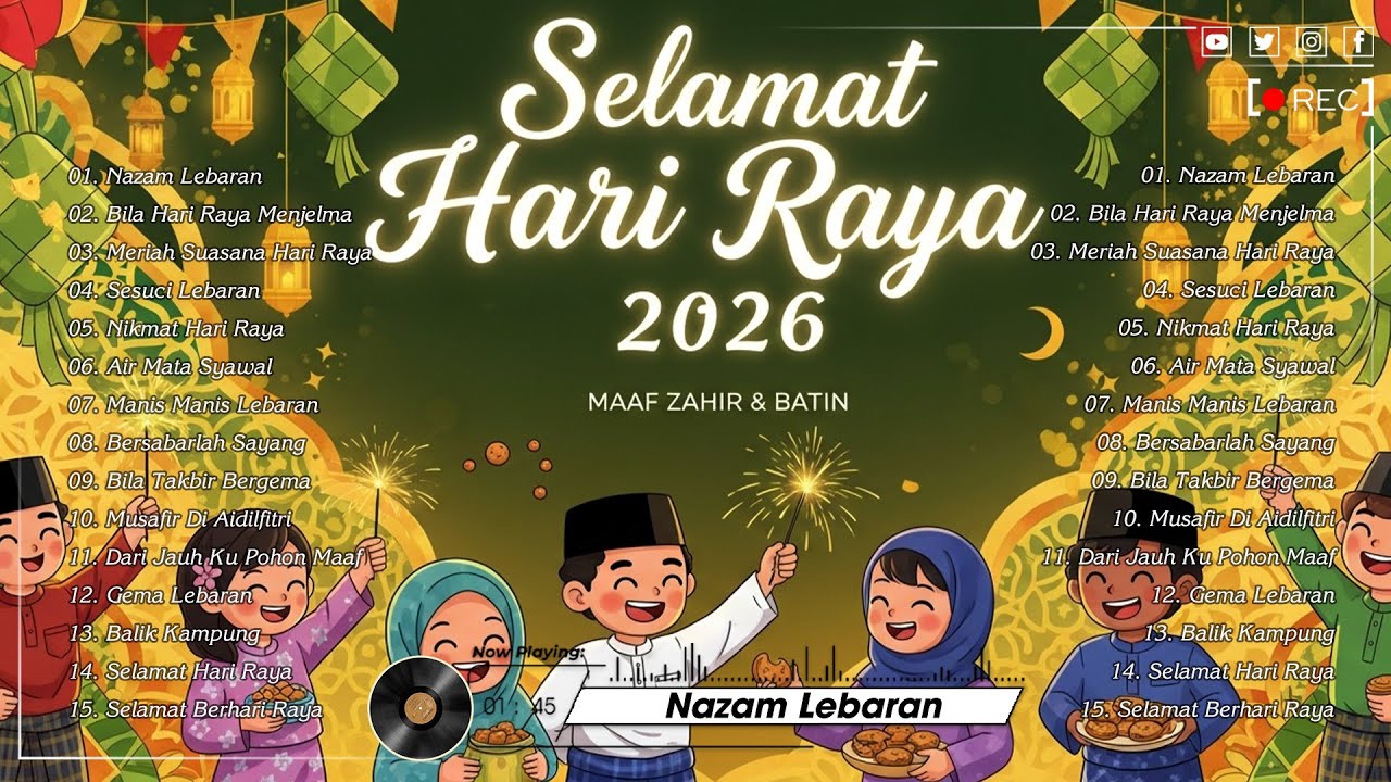 Hari Raya Aidilfitri 2026 🥗 Kompilasi Lagu Raya Terhangat Sepanjang Zaman ✨ Lagu Raya Nostalgia
