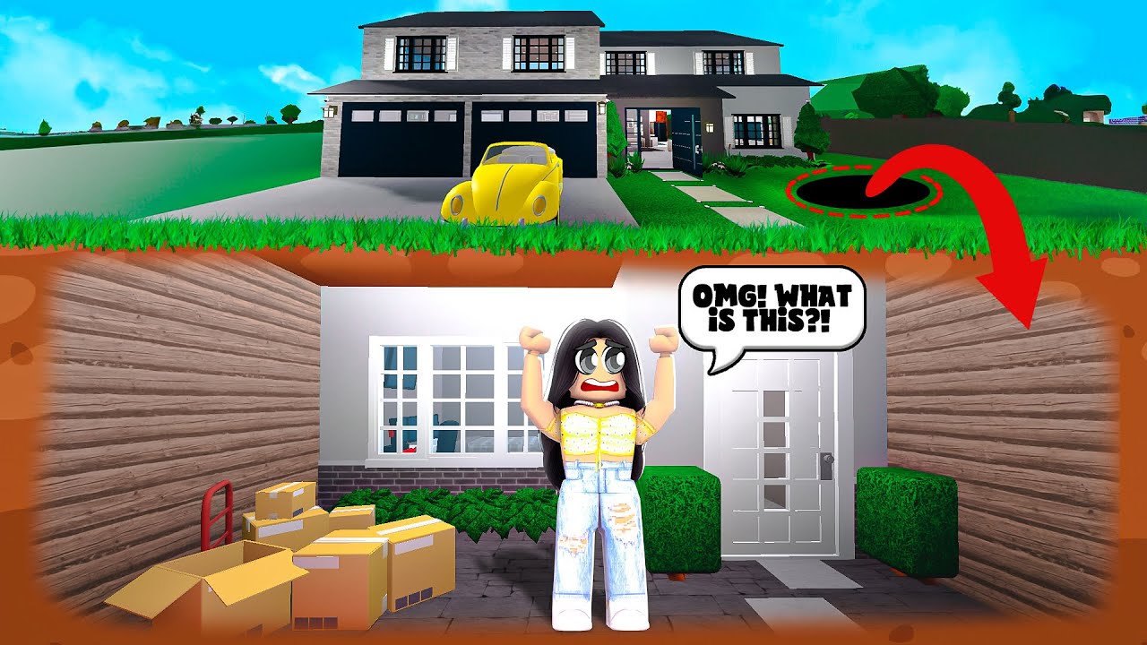 My CRAZY EX-HUSABND Built a SECRET UNDERGROUND HOUSE under My HOME! (Roblox Bloxburg Roleplay)