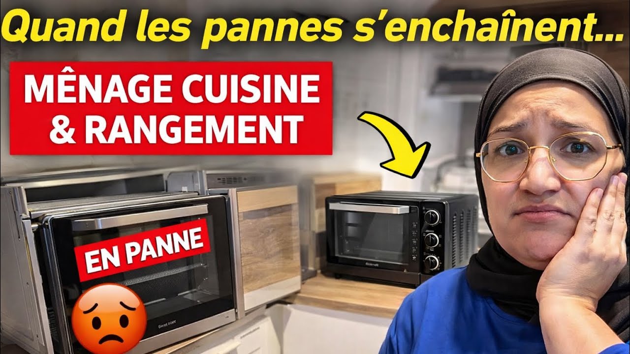 Quand tout tombe en panne à la maison… ménage, galères et nouveau four