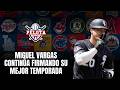 MIGUEL VARGAS sigue firmando su mejor temporada en MLB