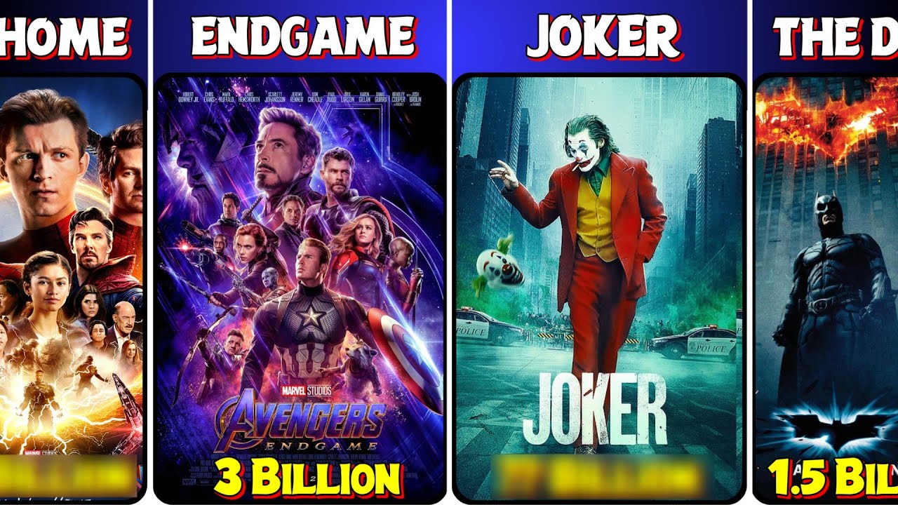 Marvel vs Dc Top 10 Most Money Grossing Movies YouTube