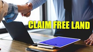 How to CLAIM FREE LAND in 7 SIMPLE STEPS 💸❇️ (How to Claim Free Land Easy)
