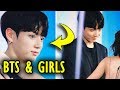 Bts with girls  try not to laugh    2