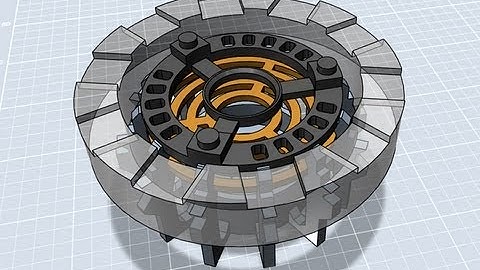 Autodesk 123D Design Tutorial - Iron Man Arc Reactor | James Bruton