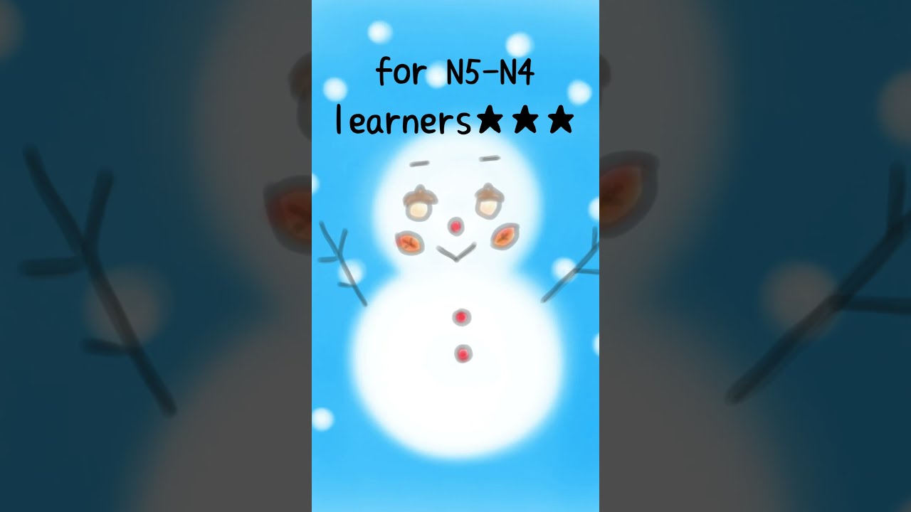Easy Japanese Story ＃9｜ちかちゃんとゆきだるま│JLPT N5-N4