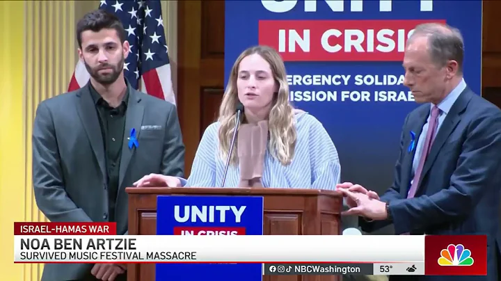 ‘Body parts are flying': Survivor recounts Hamas attack on music festival at DC synagogue | NBC4