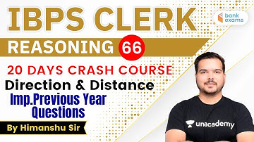 10:00 AM - IBPS CLERK 2020 | Reasoning by Himanshu Gajendra | Direction & Distance