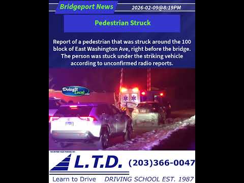 Pedestrian Struck Bridgeport  #bridgeport #localnews #bridgeportct