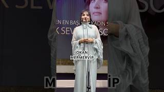 Fadik Sevin Atasoy #fadiksevinatasoy #oyuncu #magazin #ödültöreni #redcarpet #okanmermer #celebrity