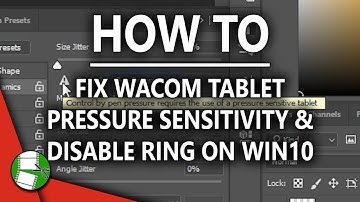 How To Fix Wacom Tablet Pressure Sensitivity & Disable Ring on Win10 | Kyle Culver