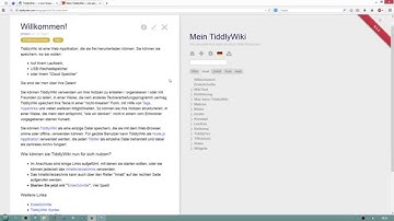 TiddlyWiki (de) - Speichern mit und ohne TiddlyFox