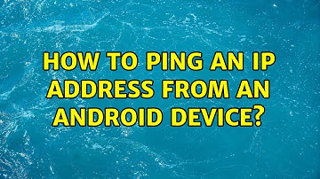 How to ping an IP address from an Android device?