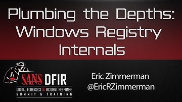 DFIR Summit 2016: Plumbing the Depths - Windows Registry Internals
