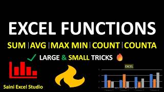 👉🤘Excel Functions Masterclass 🔥 SUM, AVERAGE, MAX, MIN, COUNT, LARGE &amp; SMALL Explained🚀