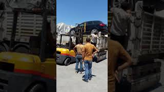 Audi A3 Forkliftle Tırdan Indirme Izleyin Ve Sonucu Görün.