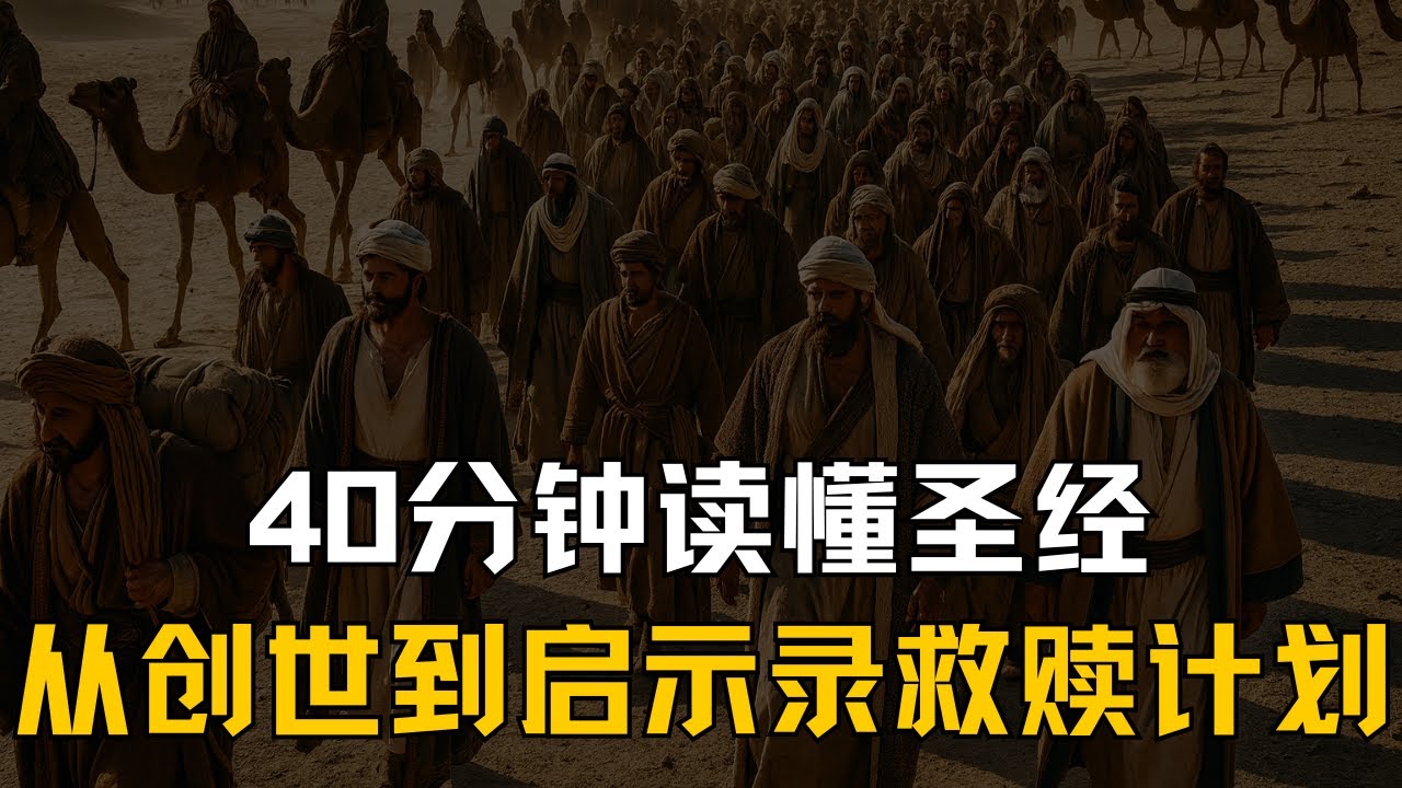 圣经：40分钟速读总结，从《创世记》到《启示录》理解救赎计划！