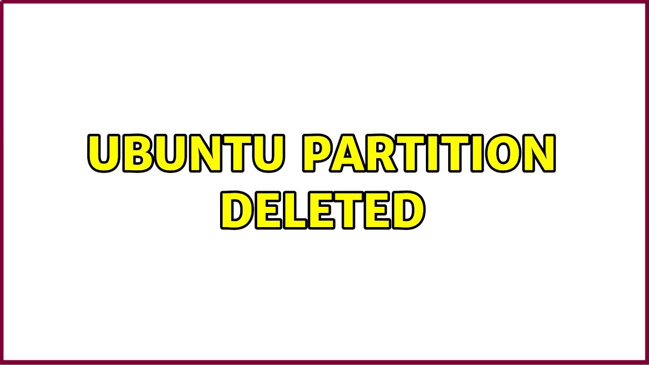 ubuntu recover lost partition ubuntu recover lost partition
