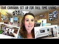 Our caravan set up for full time living UK | CARAVAN TOUR HD | The McNeills on Wheels