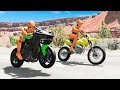 Motorbike Crashes #17 - BeamNG DRIVE | SmashChan