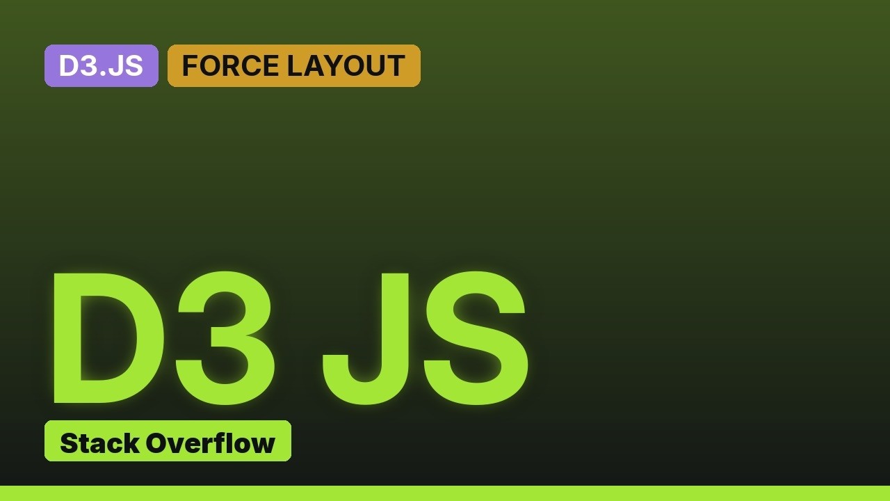 D3 Force Layout Variable Repulsive Foces - YouTube