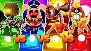 🟢 Spider House Head vs Sheriff Labrador exe vs Siren Head vs Rise of DogDay 🌟 Tiles Hop EDM Rush