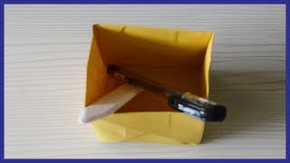 How To Make A Paper Pen Box - Origami Pen Box - Paper Activity by KidsPedia - Kids Songs & DIY Tutorials 966 views 4 years ago 4 minutes, 31 seconds