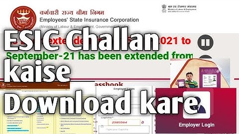 Esic challan download ! how to esic challan download ! how to esic payment ! Aap bhi Sikhe