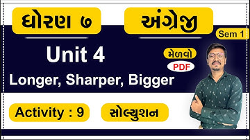 Std 7 English Unit 4, Activity 9, dhoran 7 english unit 4, dhoran 7 angreji ch 4, Std 7 English Ch 4