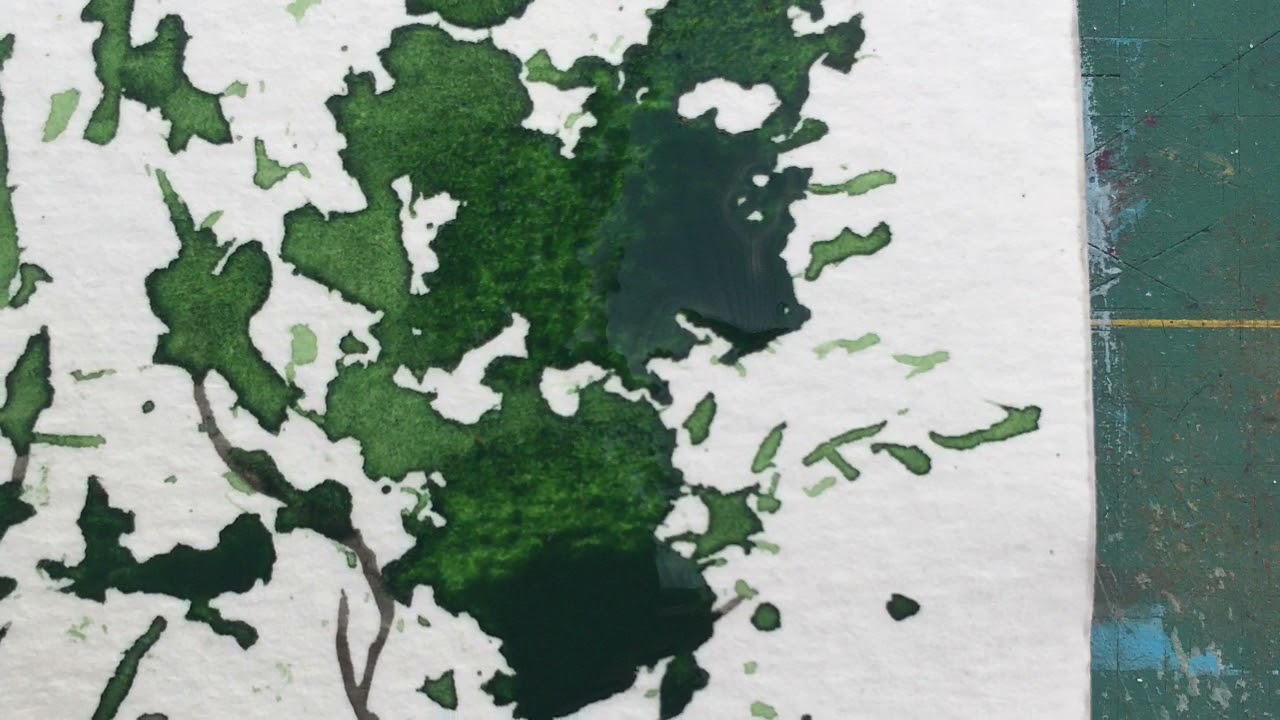 Watercolour Trees using leaves