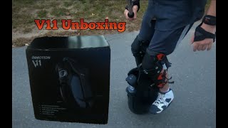 Inmotion V11 UNBOXING and First Ride Impressions - First Electric Unicycle with Suspension NEW EUC