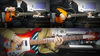 Lovely Rita - The Beatles (Guitar And Bass Cover) - Rickenbacker 4003S Fireglo