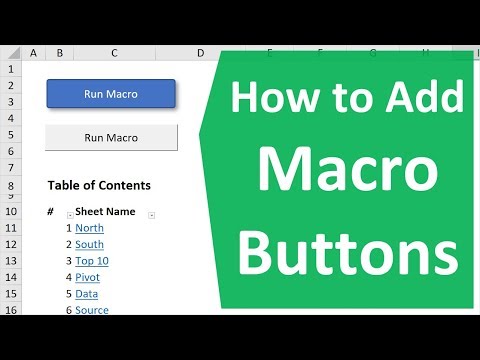 How to Create Macro Buttons in Excel Worksheets