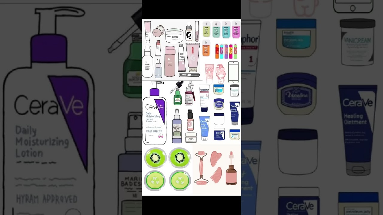 🍃•Cosas para tu pato de papel🌈(versión skincare🍓)