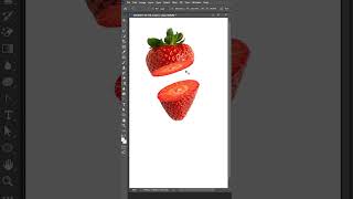 Strawberry Manipulation in Photoshop#shorts