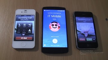 Incoming call & Outgoing call at the Same Time Nexus 5+iphone 4s+3Gs